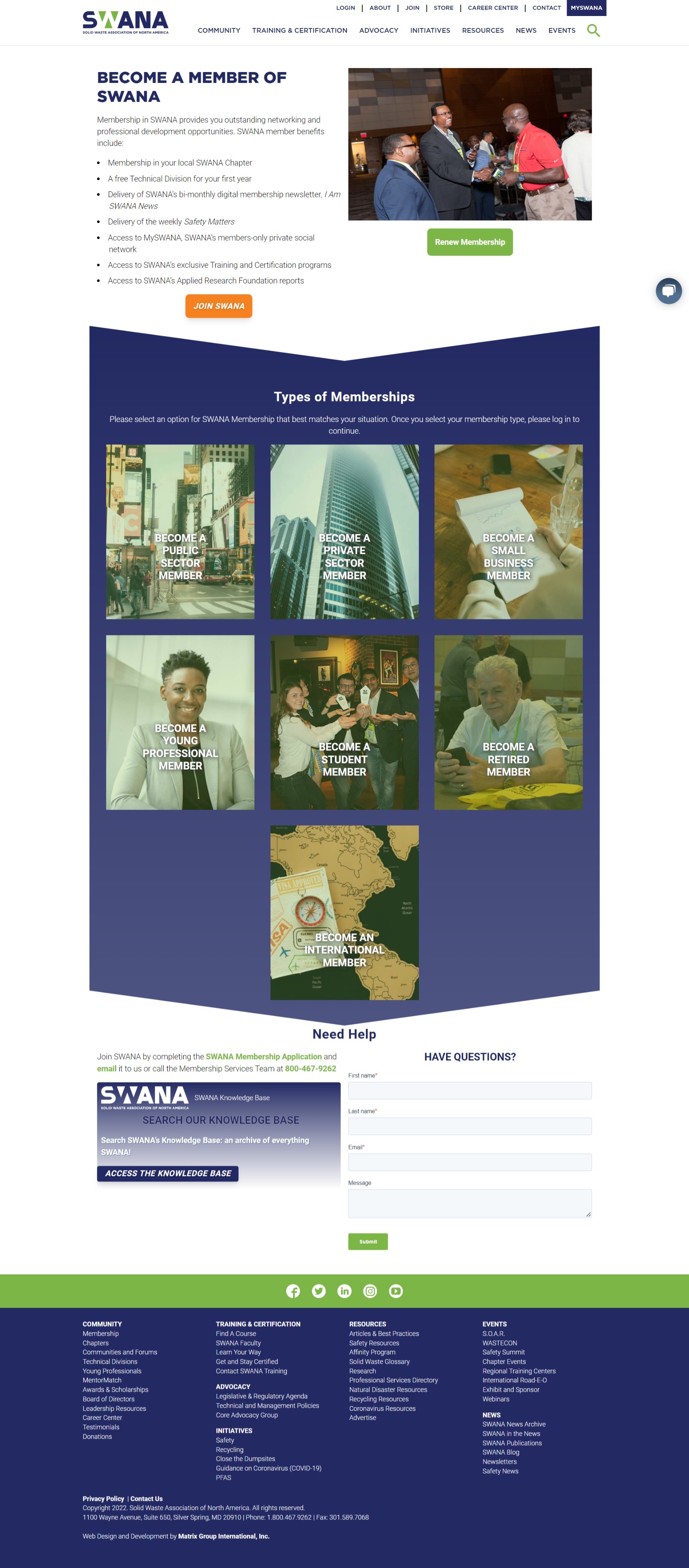 SWANA join Page - HTML